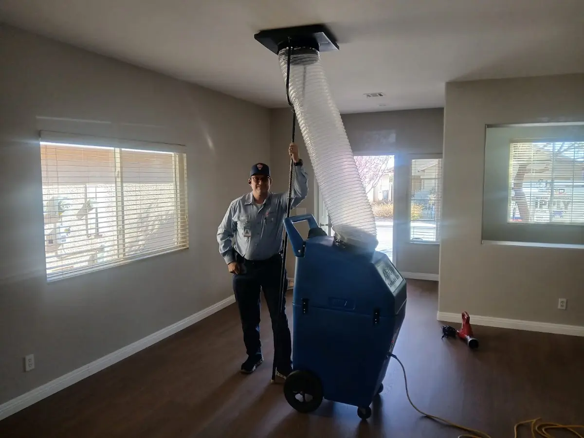 Professional Dryer Vent Cleaning work inside a Concord home